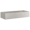 vidaXL Floreira enferrujada 200x80x40 cm a&ccedil;o resistente