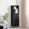 vidaXL Gabinete de Livros com gaveta Carvalho Preto 43 x 36 x 150.5 cm