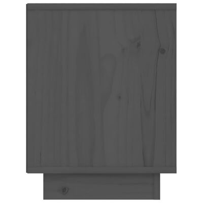 vidaXL Mesas de cabeceira 2 pcs 40x30x40 cm pinho maciço cinza