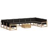 vidaXL Conjunto de Sof&aacute;s para Exterior 11 unid. 10 lugar