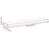 vidaXL Prateleiras de parede suspensas 2 pcs 120x23,5x3,8cm MDF cinza