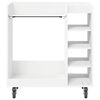 vidaXL Arm&aacute;rio de Golfe com roda Liso Branco 90 x 45 x 98 cm
