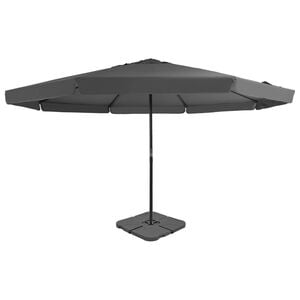 vidaXL Guarda-sol de jardim com base port&aacute;til antracite