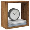 vidaXL Prateleiras de parede cubos 2 pcs deriv. madeira madeira velha