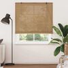vidaXL Estores de rolo com cortinas Manual Castanho 150 x 220 cm Bambu