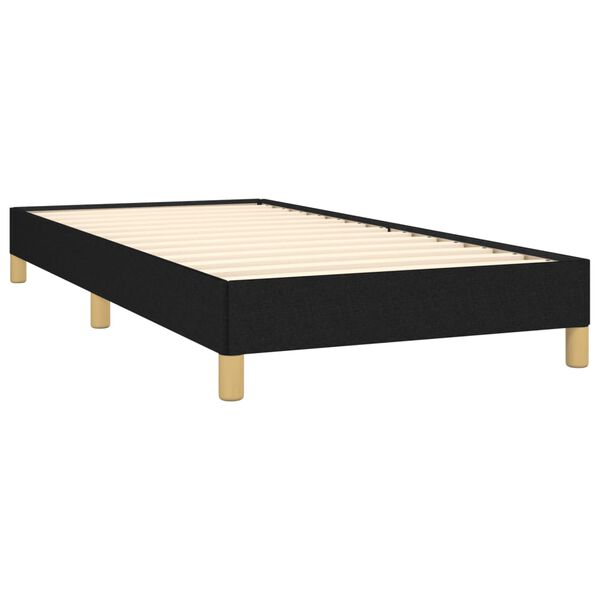 vidaXL Estrutura de cama sem colch&atilde;o 80x200 cm tecido preto