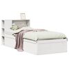 vidaXL Cama sem colch&atilde;o 75x190 cm madeira de pinho maci&ccedil;a branco