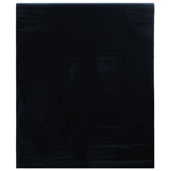 vidaXL Pel&iacute;cula para janela est&aacute;tica 60x2000 cm PVC preto fosco