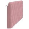 vidaXL Almofad&atilde;o de cabeceira 180 cm veludo rosa