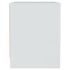 vidaXL Mesa de cabeceira 45x34x44,5 cm aglomerado branco