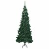vidaXL &Aacute;rvore de Natal artificial de canto 210 cm PVC verde