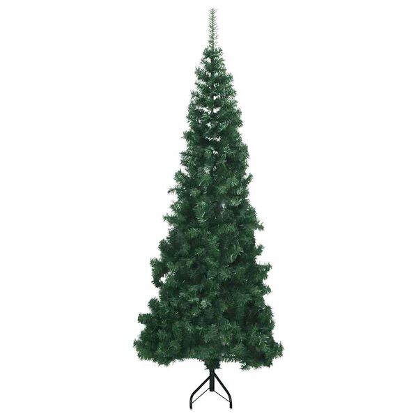 vidaXL &Aacute;rvore de Natal artificial de canto 210 cm PVC verde