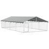 vidaXL Canil de exterior com telhado 600x300x150 cm