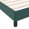 vidaXL Cama Box com colch&atilde;o Verde Escuro 80 x 210 cm tecido