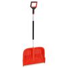vidaXL P&aacute; de neve 136 cm alum&iacute;nio vermelho