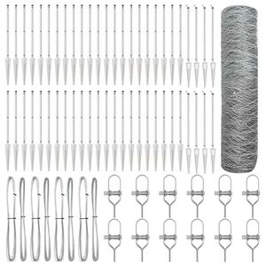 vidaXL Poste de Cerca Prateado