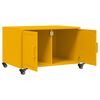 vidaXL Mesa de centro 68x50x43,5 cm aço amarelo mostarda