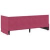vidaXL Estrutura de Cama de Canto Vinho Vermelho 80 cm x 200 cm Veludo