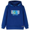 Sweatshirt para criança com capuz azul-escuro 104