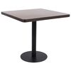 vidaXL Mesa bistr&ocirc; 80x80 cm MDF castanho-escuro