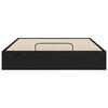 vidaXL Estrutura de Cama Ottoman Carvalho Preto 203 x 140 x 25 cm