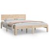 vidaXL Estrutura de cama 140x190 cm pinho maci&ccedil;o