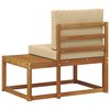 vidaXL Sof&aacute; de Canto Externo com almofada Natural 91 x 63 x 73 cm