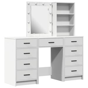 vidaXL Mesa de vestir 3 unid. Branco 40 x 41 x 135 cm
