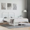 vidaXL Estrutura de cama com cabeceira 120x190 cm metal branco