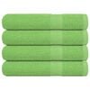 vidaXL Toalhas sauna FROGN 4pcs 80x200 cm 360 g/m&sup2; verde ma&ccedil;a