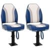 vidaXL Cadeiras para barco dobr&aacute;veis 2 pcs com encosto alto