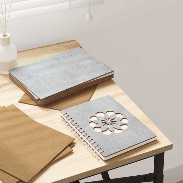 vidaXL Pain&eacute;is de Decora&ccedil;&atilde;o 50 pcs Cinzento 21 x 30 x 0,27 cm