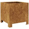 vidaXL Garden Planters 2 pcs 30x30x30 cm aço resistente às intempéries