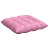 vidaXL Almofadas de Assento 2 pcs Rosa 40 x 40 x 6 cm tecido