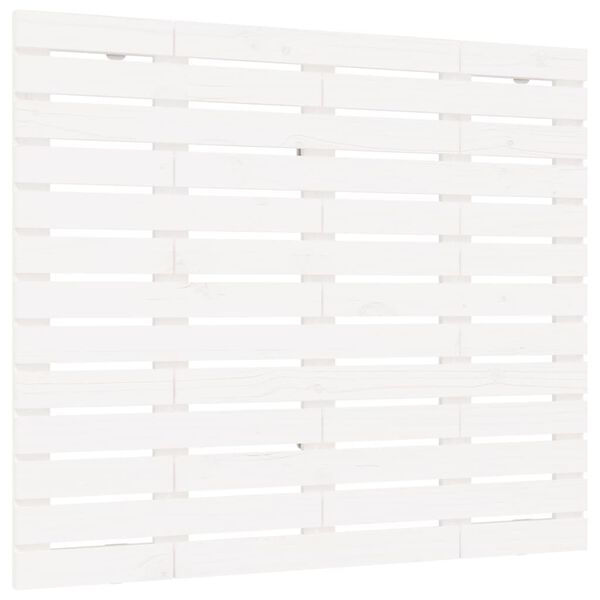 vidaXL Cabeceira de parede 96x3x91,5 cm pinho maciço branco