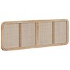 vidaXL Cabeceira com cabeceira Natural 160 x 55 x 3 cm Vime