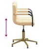 vidaXL Cadeira de jantar girat&oacute;rias 4 pcs veludo cor creme