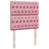 vidaXL Estrutura de cama otomana com colch&otilde;es 160x200 cm veludo rosa