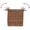 vidaXL Cesta de Plantas com armazenamento 2 pcs Castanho Rattan Lacak