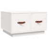 vidaXL Mesa de centro 60x53x35 cm pinho maci&ccedil;o branco
