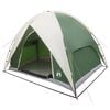 vidaXL Tenda de Camping com Capa de Chuva Imperme&aacute;vel C&uacute;pula Verde