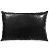 vidaXL Conjunto de almofadas 2 pcs PU 40x60 cm preto