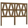 vidaXL Cabeceira de cama 126x4x100 cm pinho maci&ccedil;o castanho mel