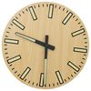 vidaXL Rel&oacute;gio parede c/ marca&ccedil;&otilde;es/ponteiros luminosos &Oslash;30 cm amarelo