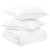 vidaXL Conjunto de Edredom 260 x 240 cm N&atilde;o 250gsm para edredom Branco