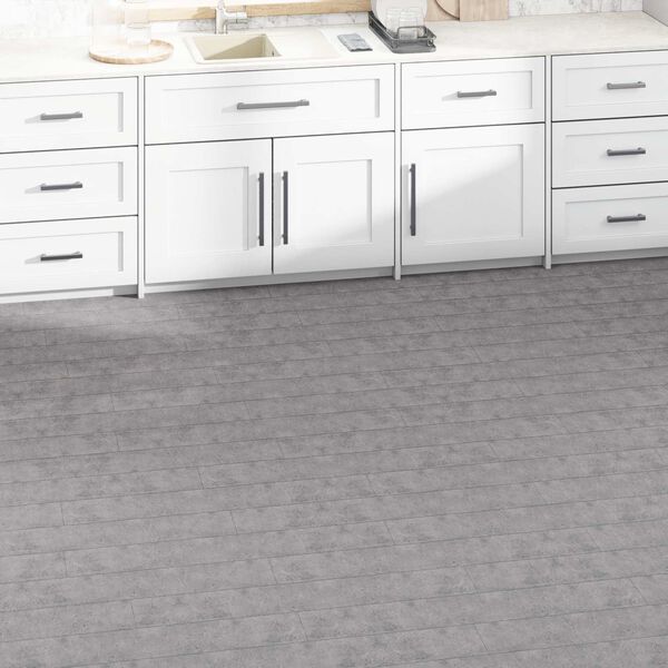 vidaXL Pranchas de Piso 36 pcs Cimento Marrom 5,02 m&sup2; PVC