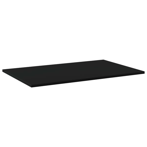 vidaXL Prateleiras para estante 4 pcs 80x50x1,5cm contraplacado preto