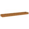 vidaXL Canteiro elevado de jardim 579x100x36 cm a&ccedil;o corten