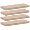 vidaXL Prateleiras flutuantes 4 pcs 60x23,5x4 cm derivados de madeira