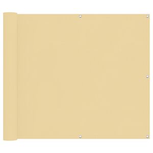 vidaXL Tela de Varanda Areia 100 x 400 cm Tecido Oxford